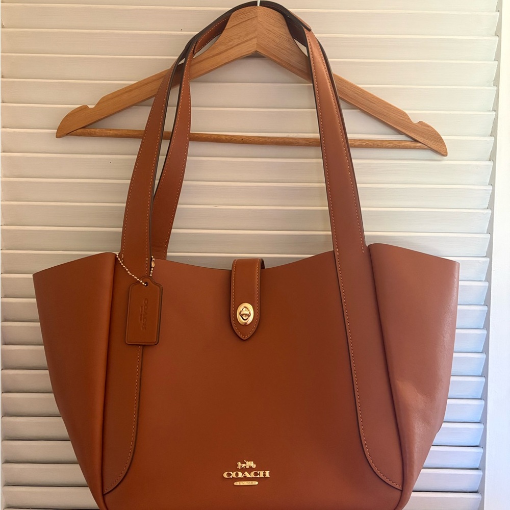 Coach Brown Leather Tote Bag
